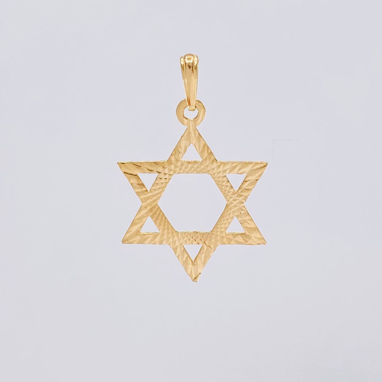 Pendant Star of David 1.75g / 1 1/4 in Yellow Gold 18K