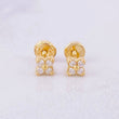 Topos Estrella Diamantes 14pts 1.15g / in / 4.4mm Oro Amarillo 18K