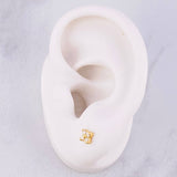 Topos Estrella Diamantes 14pts 1.15g / in / 4.4mm Oro Amarillo 18K