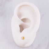 Topos Cuatro Garras Diamante 21pts 0.9g / in / 3.7mm Oro Amarillo 18K