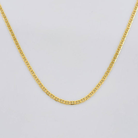 Cadena Plana 1.45g / 16 in / 1.4mm Oro Amarillo 18K