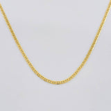 Flat Anchor Chain 1.45g / 16 in / 1.4mm 18K Yellow Gold