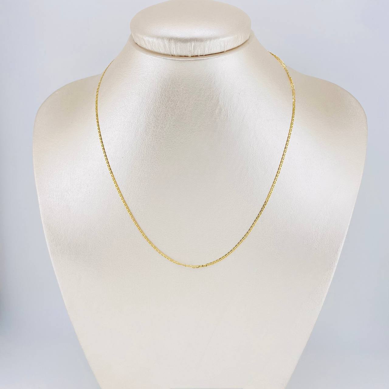 Flat Anchor Chain 1.5g / 16 in / 1.4mm 18K Yellow Gold