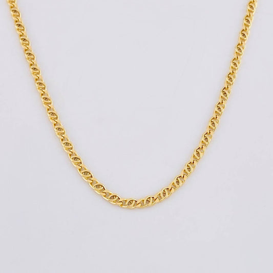 Cadena Lumachina 3.8g / 24 in / 2mm Oro Amarillo 18K