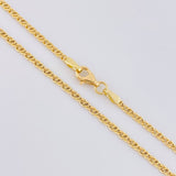 Lumachina Chain 3.7g / 24 in / 2mm Yellow Gold 18K