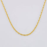 Cadena Escalera 2.65g / 50.5cm / 1.4mm Oro Amarillo 18K