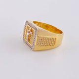 Anillo Amor Puro 14.2g / T11 1/4 Tres Oros 18K