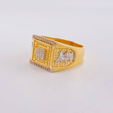 Saint Michael Archangel Ring 11.75g / Size 11 1/4 Two-Tone Yellow White Gold 18K