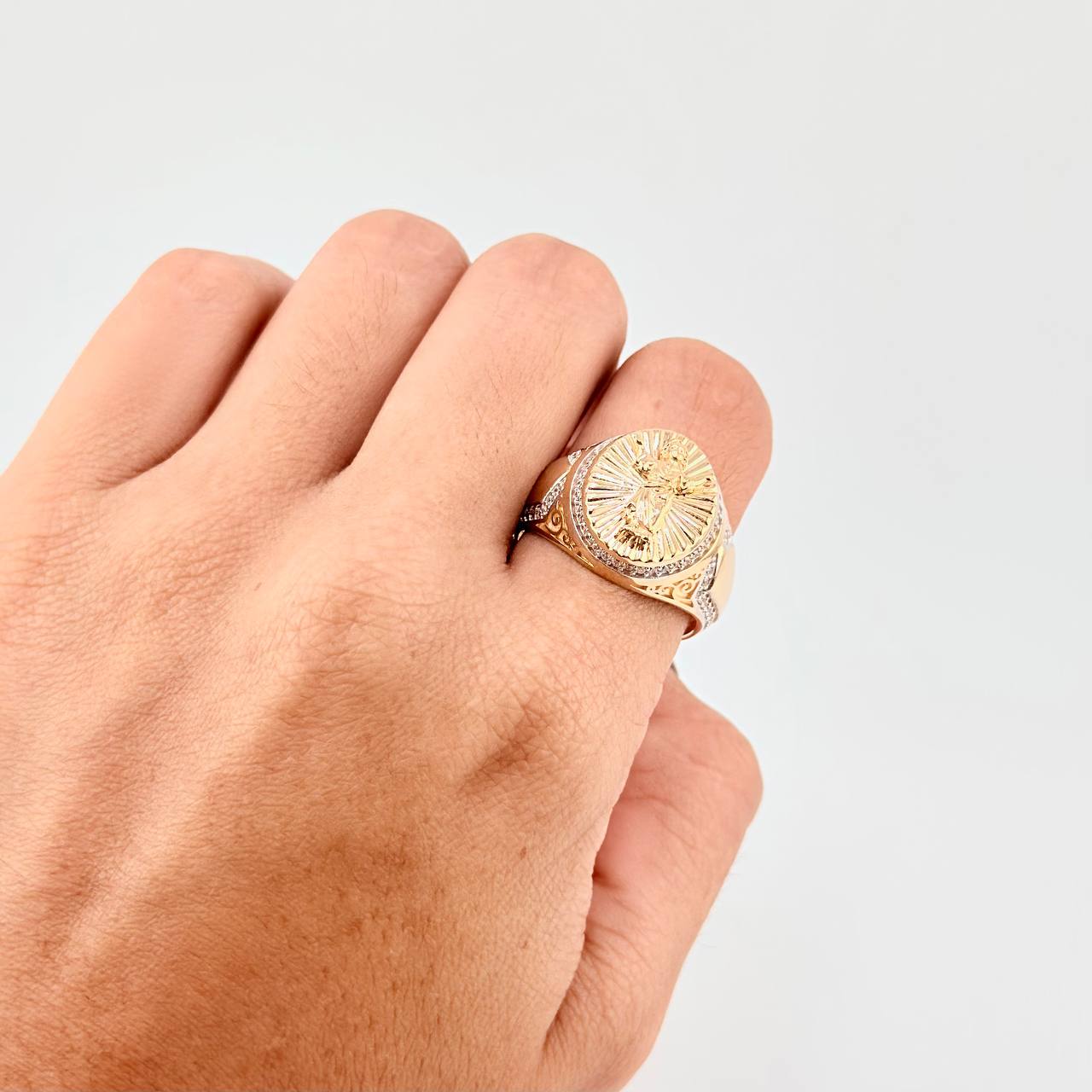 Anillo Divino Niño 10g / T10 1/4 Oro Amarillo 18K