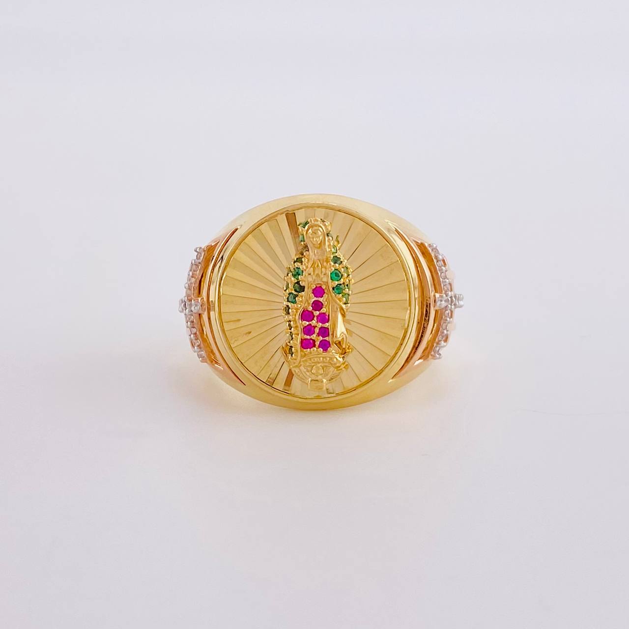 Anillo Virgen de Guadalupe 10.8g / T11 Tres Oros 18K