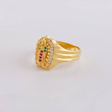 Anillo Virgen de Guadalupe 3.85g / T8 Oro Amarillo 18K