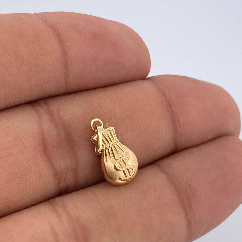 Pendant Money Bag 0.55gr / 3/4 in / 18K Gold