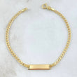 Bracelet Rectangular Plate 1.8gr / 16cm / Yellow Gold +1 18K