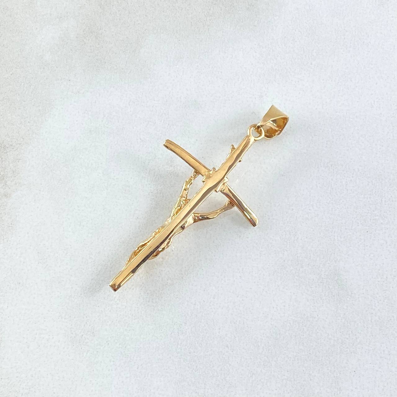 Pendant Cross Christ 3.6gr / 4.5cm / Yellow Gold 18K