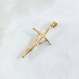 Pendant Cross Christ 3.6gr / 4.5cm / Yellow Gold 18K