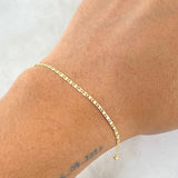 Pulso Plano 1gr / 21cm / 1.5mm Oro Amarillo +3 18K ©