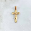 Pendant Cruz Cristo 2.9gr / 3.7cm / Edged Yellow Gold 18K