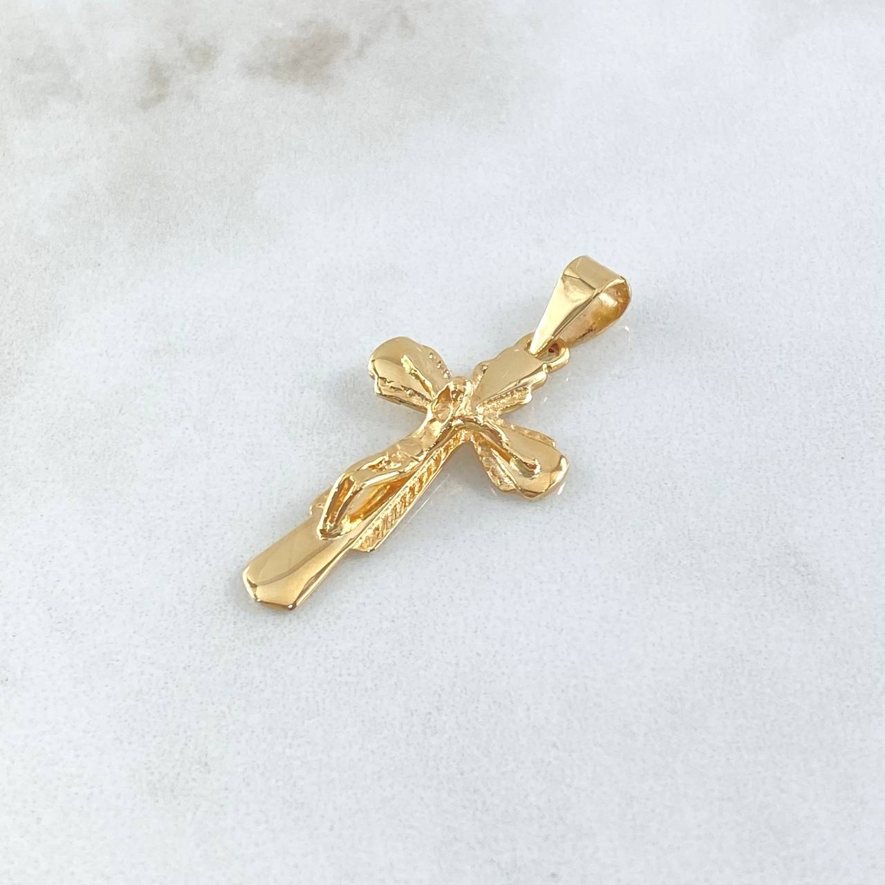 Pendant Cruz Cristo 2.9gr / 3.7cm / Edged Yellow Gold 18K