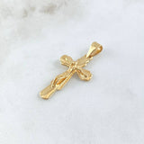 Pendant Cruz Cristo 2.9gr / 3.7cm / Edged Yellow Gold 18K