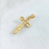 Pendant Cruz Cristo 2.9gr / 3.7cm / Edged Yellow Gold 18K