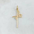 Dije Cruz Fe 1.1gr / 3.8cm / Oro Amarillo 18K