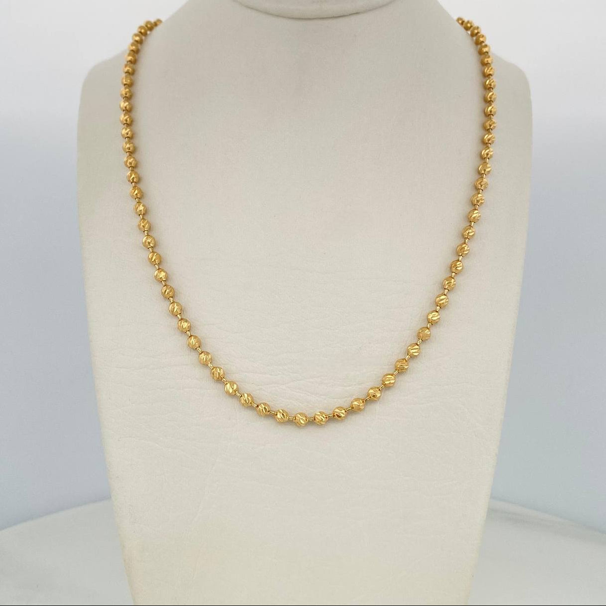 Cadena Militar 12.75 g / 18 1/4 in / 3 mm Oro Amarillo 18K