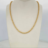 Cadena Militar Media Militar 13.7g / 18 3/4 in / 3.65mm Oro Amarillo 18K
