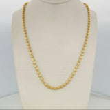 Half Moon Military Chain 10 g / 16 1/4 in / 3 mm 18K Yellow Gold