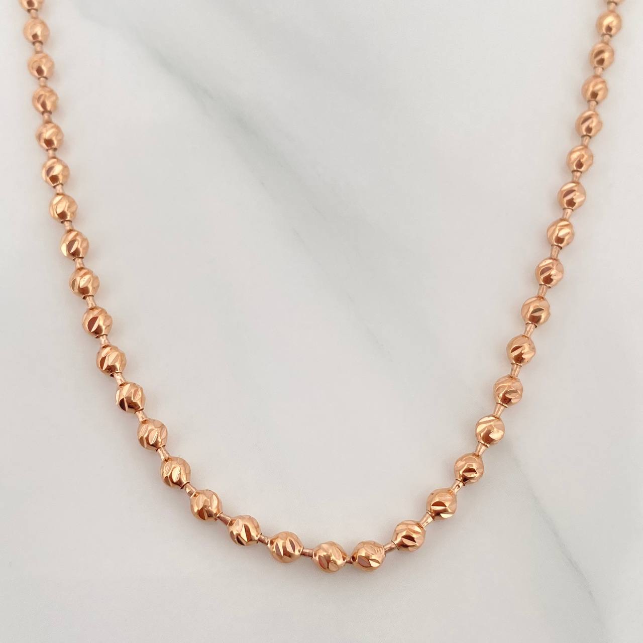 Cadena Militar 19.35 g / 27 3/4 in / 3 mm Oro Rosa 18K