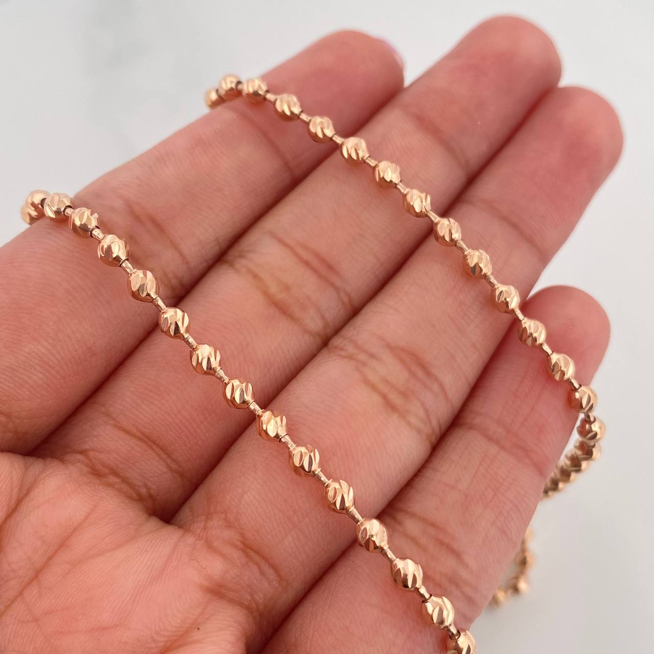 Cadena Militar 19.35 g / 27 3/4 in / 3 mm Oro Rosa 18K