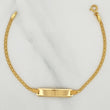 Pulso Chino Placa Rectangular 3.35 g / 6 3/4 in / 2.2 mm Oro Amarillo 18K