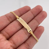 Pulso Chino Placa Rectangular 3.35 g / 6 3/4 in / 2.2 mm Oro Amarillo 18K