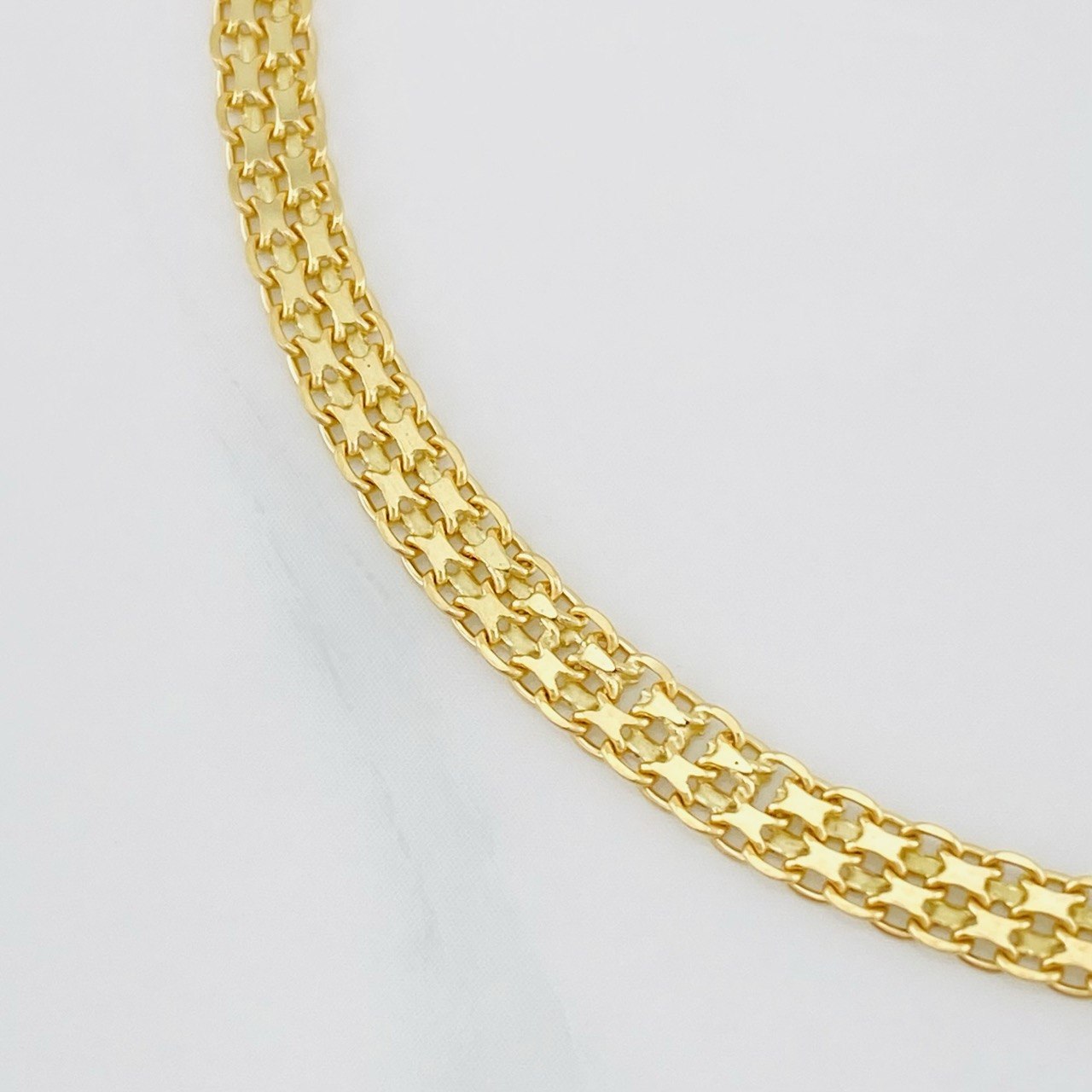 Bismark Bracelet 1.5g / 7 1/4 in / 3.14mm Yellow Gold 18K