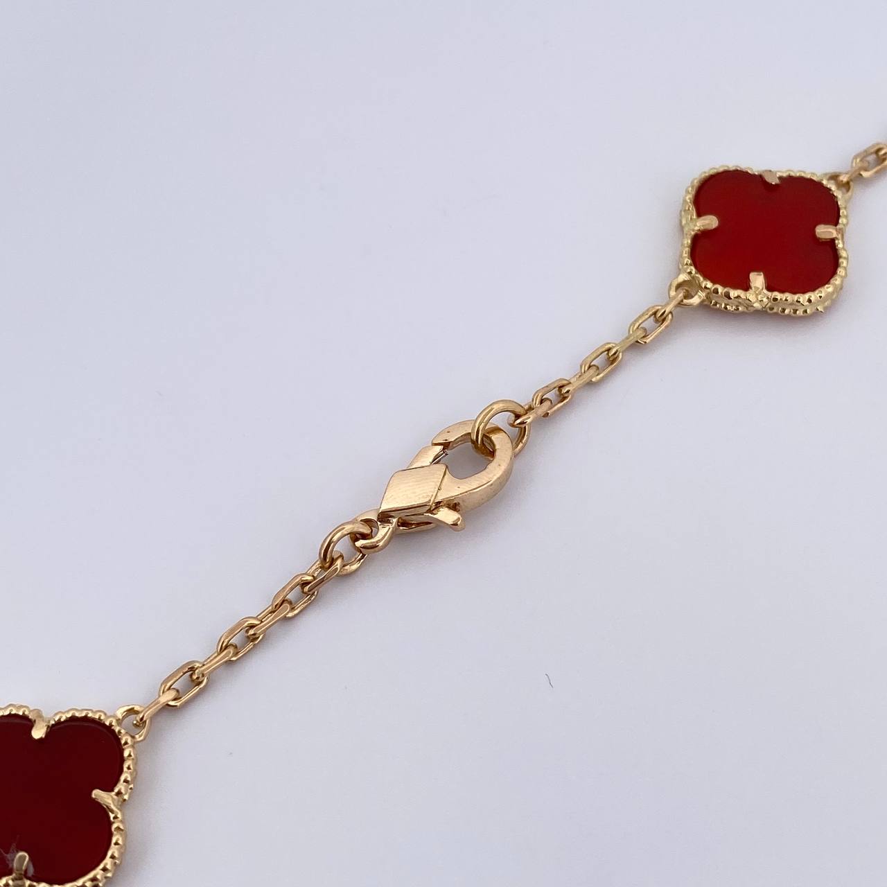 Classic Link Chain Trebol 30.4gr / 68.1cm / 2.1mm Agate Yellow Gold 18K &