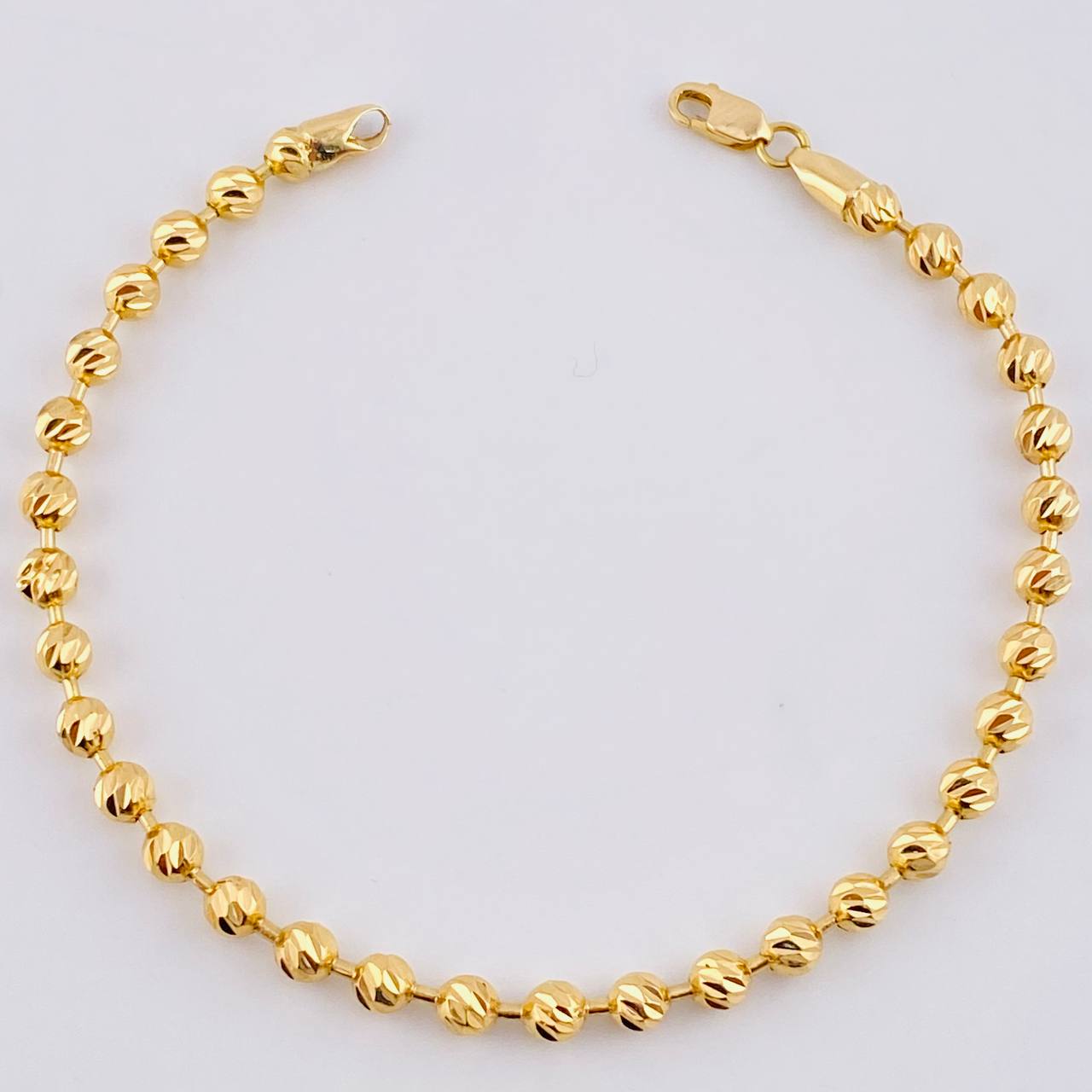 Pulso Militar 6.05gr / 7 1/4 in / 4mm Oro Amarillo Nac.Esp. 18K