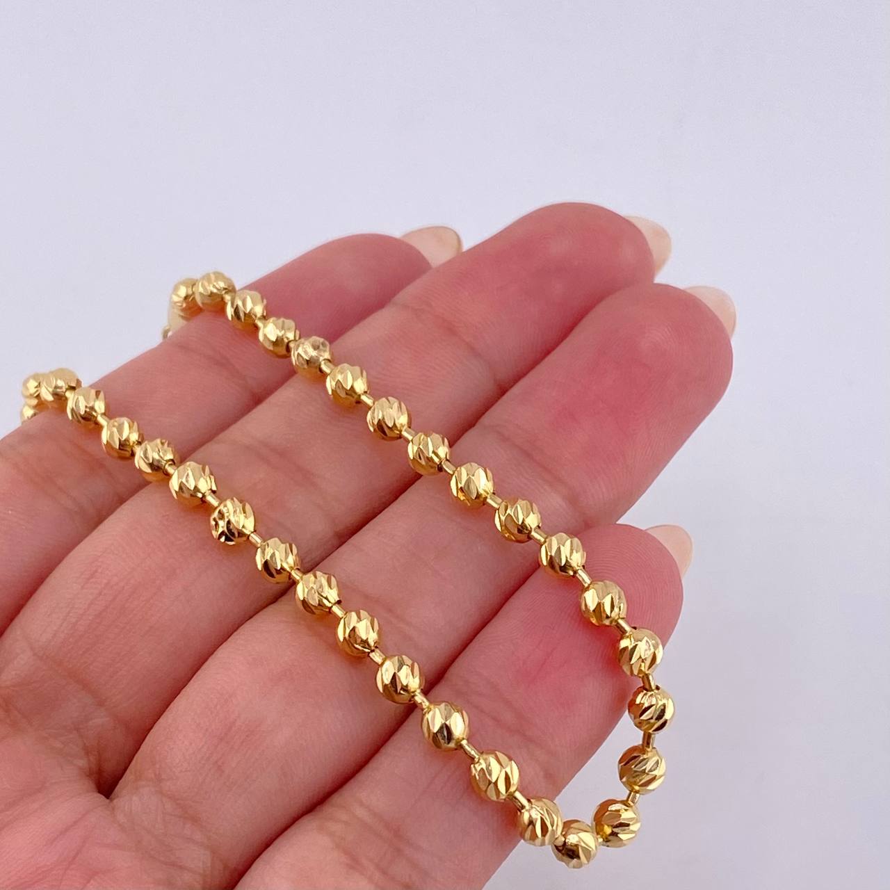 Pulso Militar 6.05gr / 7 1/4 in / 4mm Oro Amarillo Nac.Esp. 18K