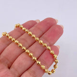 Pulso Militar 6.05gr / 7 1/4 in / 4mm Oro Amarillo Nac.Esp. 18K