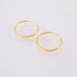 Hoop Earrings Smooth Ring 0.55 g / 1/2 in 18K Yellow Gold