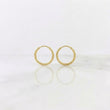 Candongas Aro Liso 0.4 g / 1/2 in Oro Amarillo 18K
