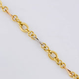Pulso Aro Seguido 3.85gr / 7 1/2 in / 5mm Tres Oros +4 18K