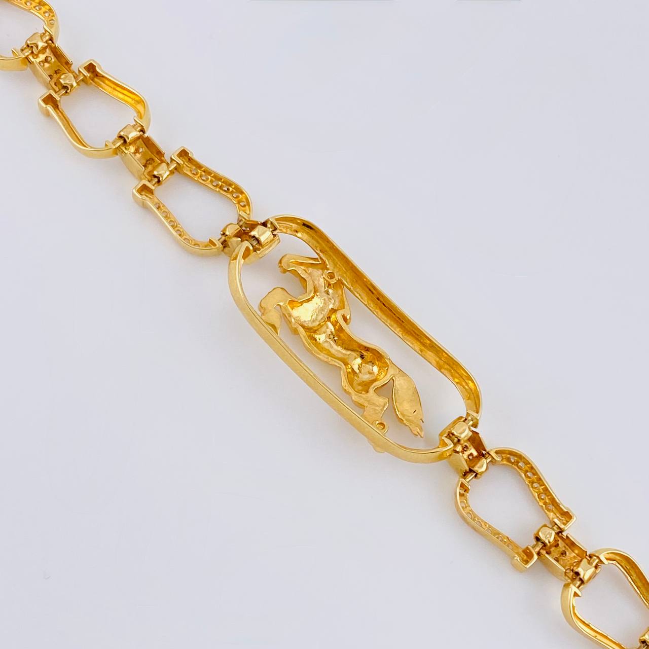 Pulso Caballo Herraduras 20gr / 8 3/4 in / 10mm Oro Amarillo Nac.Esp. 18K *