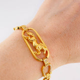 Pulso Caballo Herraduras 20gr / 8 3/4 in / 10mm Oro Amarillo Nac.Esp. 18K *