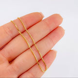 Cadena Veneciana 5.4g / 70cm / 1mm Oro Amarillo 18K