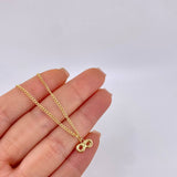 Set Cuban Links + Infinity Pendant / 1.65gr / 17 3/4 in 18K Yellow Gold