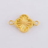 Herraje Trebol Dorado 0.6gr / 1/2 in / Oro Amarillo 18K