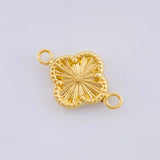 Herraje Trebol Dorado 0.6gr / 1/2 in / Oro Amarillo 18K