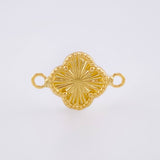Herraje Trebol Dorado 0.6gr / 1/2 in / Oro Amarillo 18K