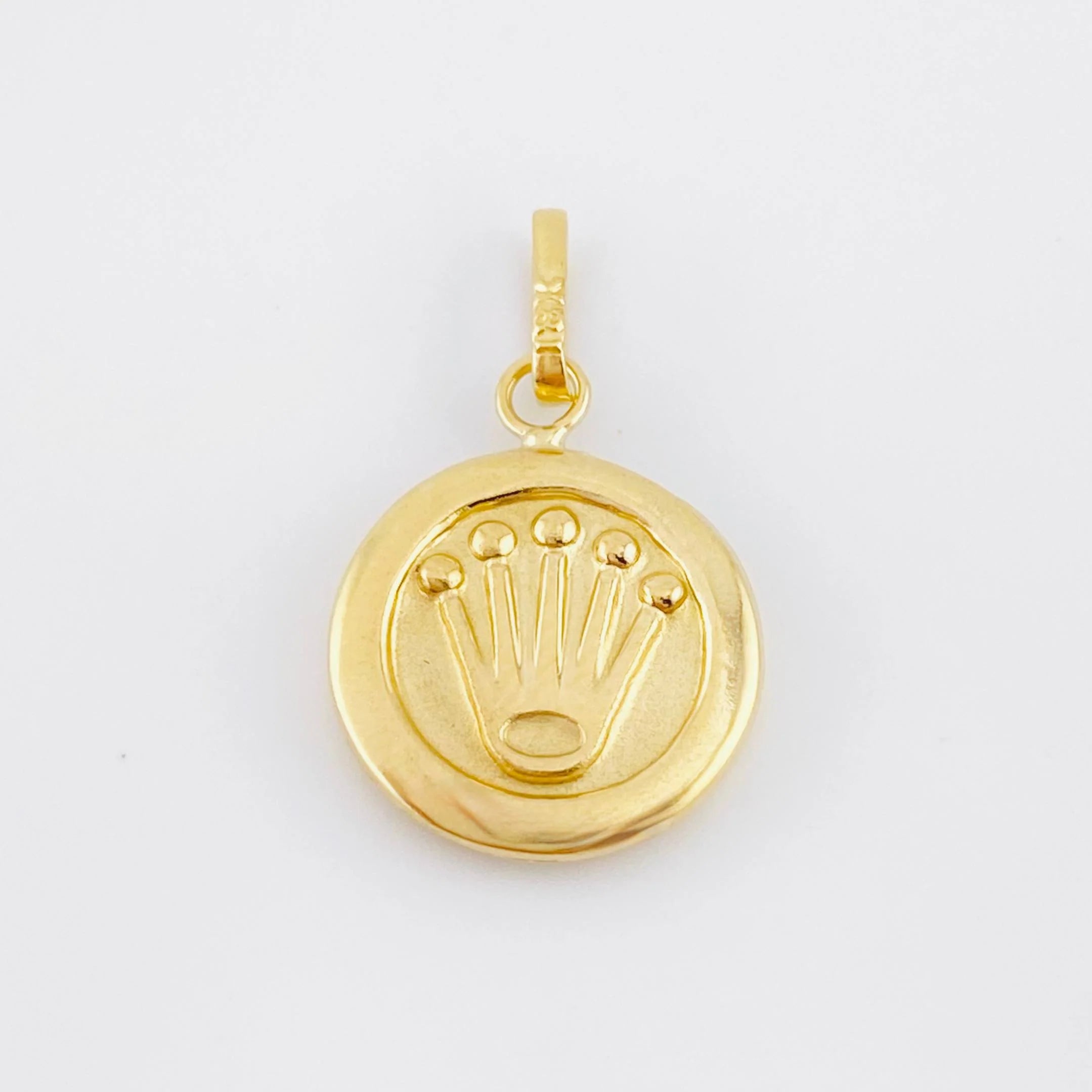 Dije Corona 0.8 g / 3/4 in Oro Amarillo 18K