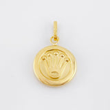 Dije Corona Circular 0.85gr / 1 in / Oro Amarillo 18K *