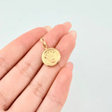Dije Corona Circular 0.85gr / 1 in / Oro Amarillo 18K *